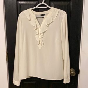 Talbots Ruffle Pullover Blouse